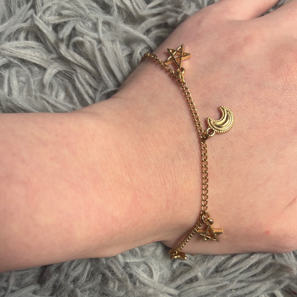 Tilly's Gold Celestial Charm Bracelet